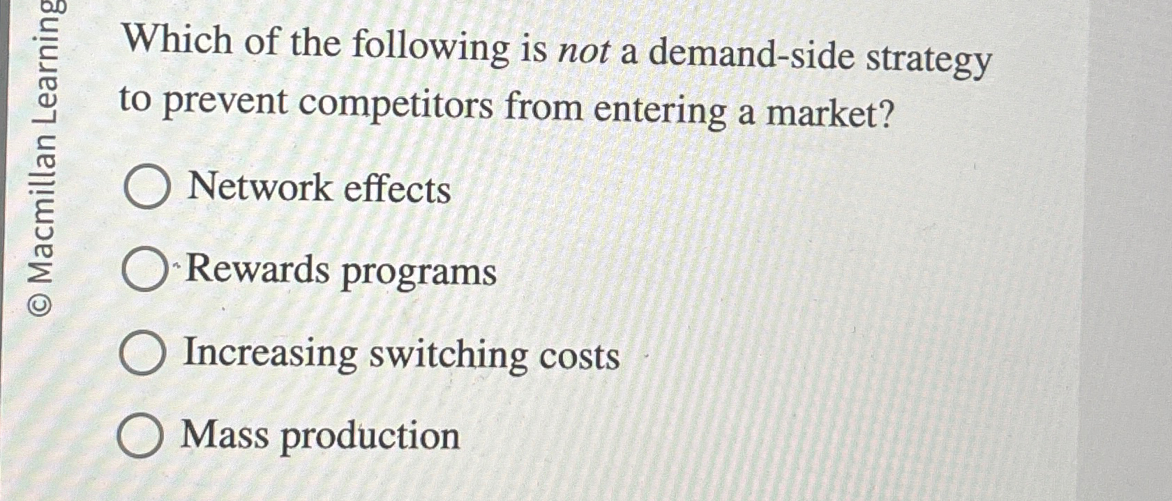 Solved Which of the following is not a demand-side | Chegg.com