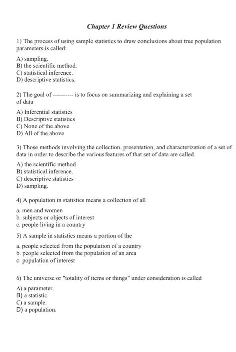 Solved Chapter 1 Review Questions 1) The process of using | Chegg.com