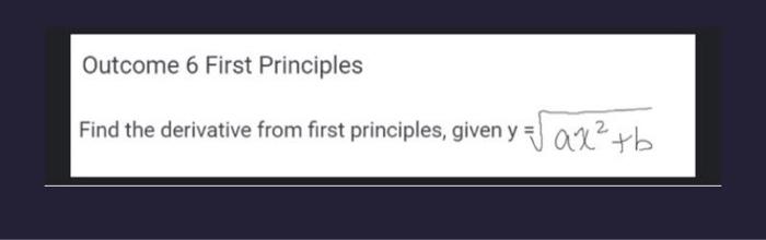 FIRST PRINCIPLES DERIVATIVE CALCULATOR WITH STEPS visual data 7