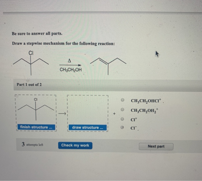 Solved Be sure to answer all parts. Draw a stepwise | Chegg.com