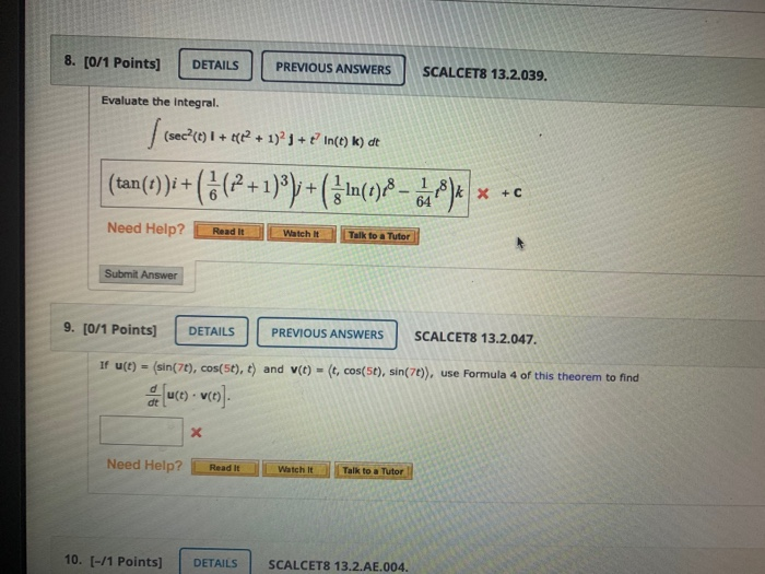 Solved I could use help with #8 and #9. we are learning | Chegg.com