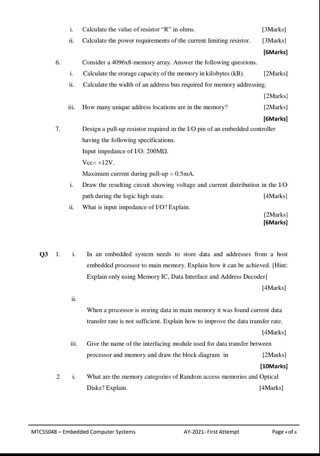 Solved Q1 1 Assume you need to design an embedded system for | Chegg.com