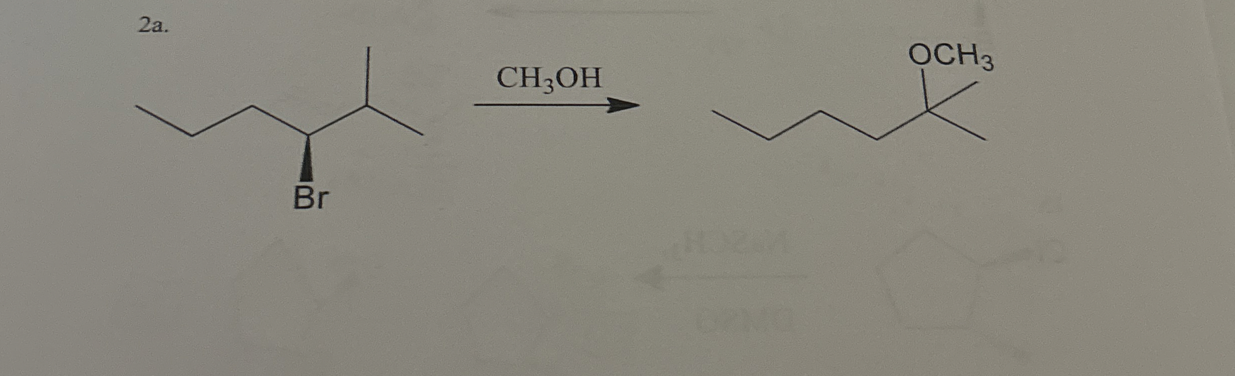 Solved For the reaction outlined below in 2a - 2c draw out | Chegg.com