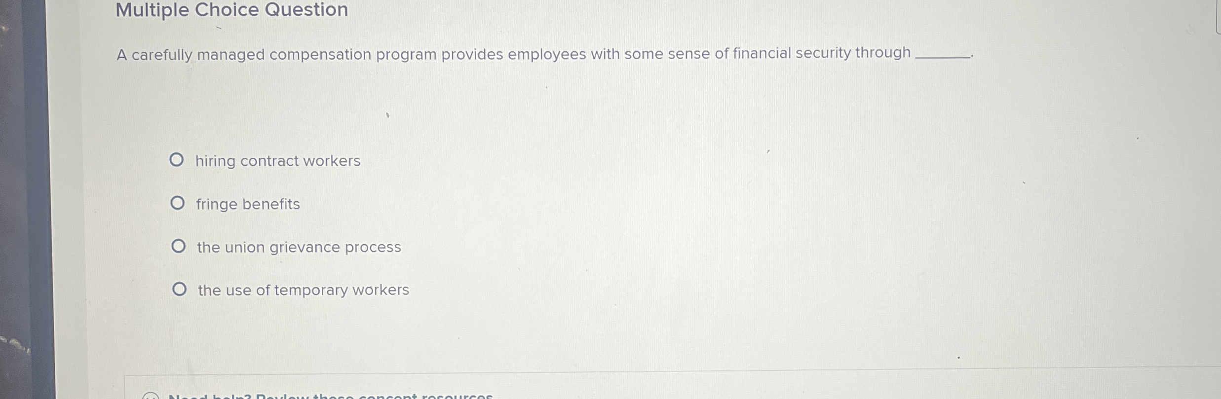 Solved Multiple Choice QuestionA carefully managed | Chegg.com