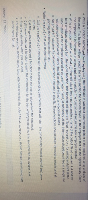 Solved please write the code in C language and they have to | Chegg.com