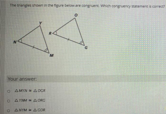 Solved The triangles shown in the figure below are | Chegg.com