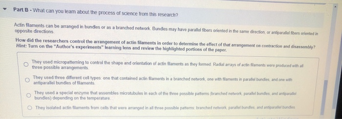 Solved . Part B - What can you learn about the process of | Chegg.com