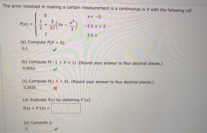 Solved The error involved in making a certain measurement is | Chegg.com