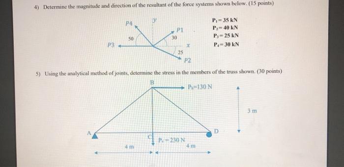 Solved 1) Reduce the forces acting on the beam to a single | Chegg.com