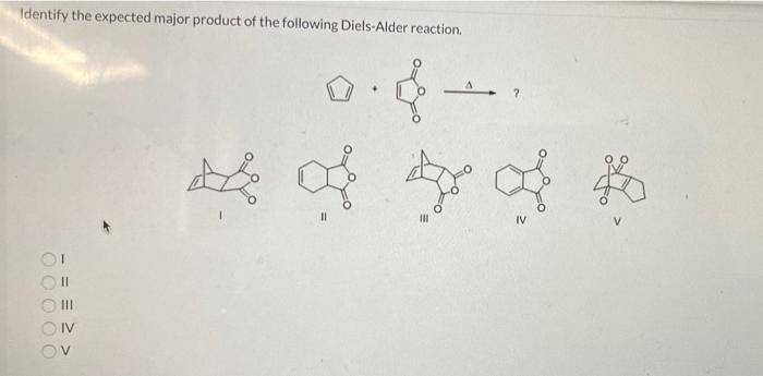 Solved Identify the expected major product of the following | Chegg.com