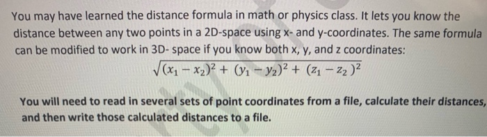 distance physics formula
