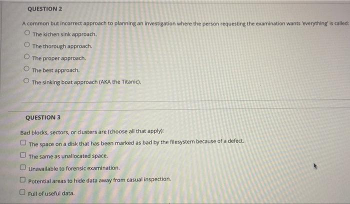 Solved QUESTION 2 A common but incorrect approach to | Chegg.com