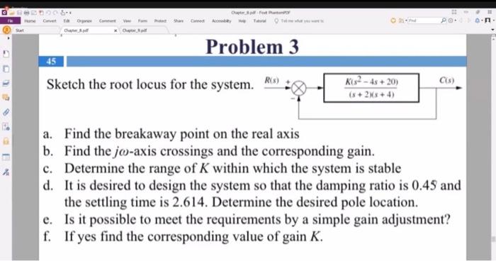 Solved CM Problem 3 45 Sketch the root locus for the system. | Chegg.com