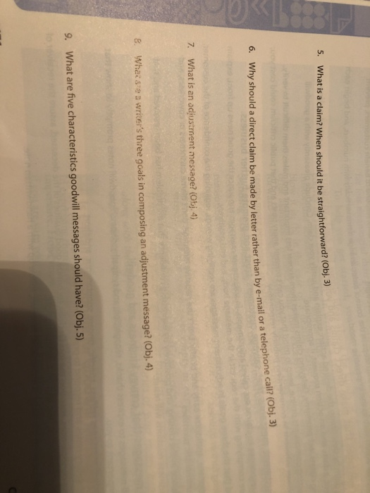 Solved 5 What Is A Claim When Should It Be Chegg