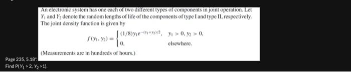 Solved An electronic system has one each of two different | Chegg.com