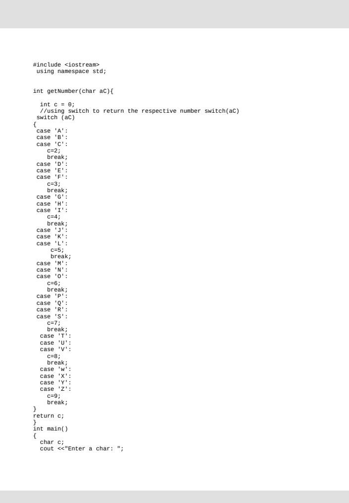 Solved Include Using Namespace Std Int Getnumber Char A Chegg Com