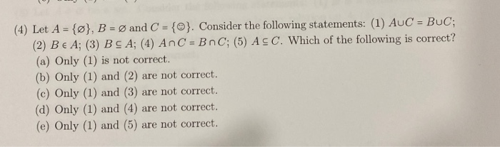 Solved 4 Let A O B O And C Consider The F Chegg Com