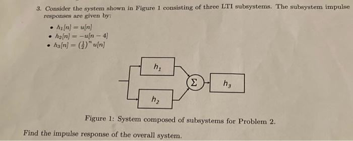 Solved 3. Consider The System Shown In Figure 1 Consisting | Chegg.com