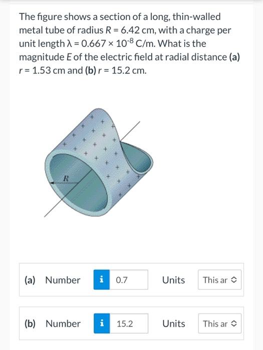 The Figure Shows A Section Of A Long Thin Walled Chegg Com