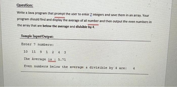 Solved Question: Write a Java program that prompt the user | Chegg.com