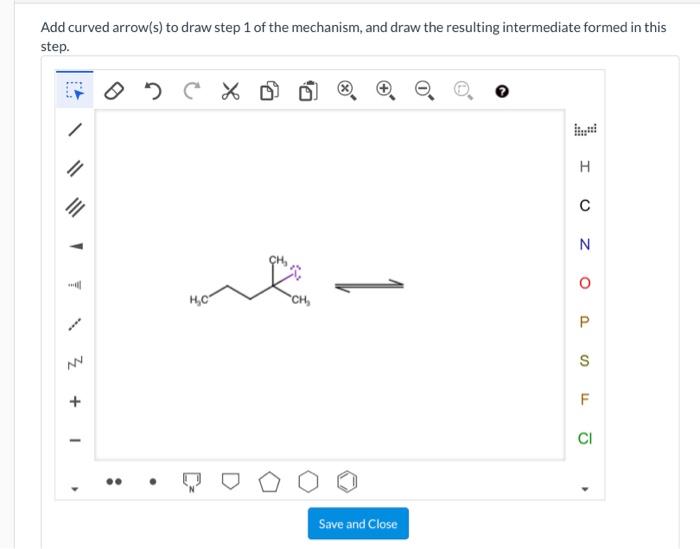 Solved Add curved arrow(s) to draw step 1 of the mechanism,