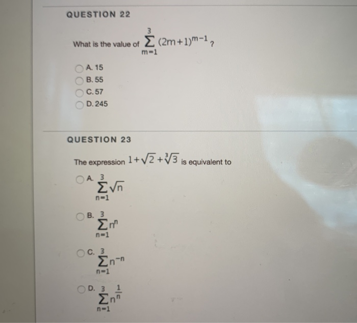 Solved QUESTION 14 If a1 = = 5 and r = -3, write the first | Chegg.com