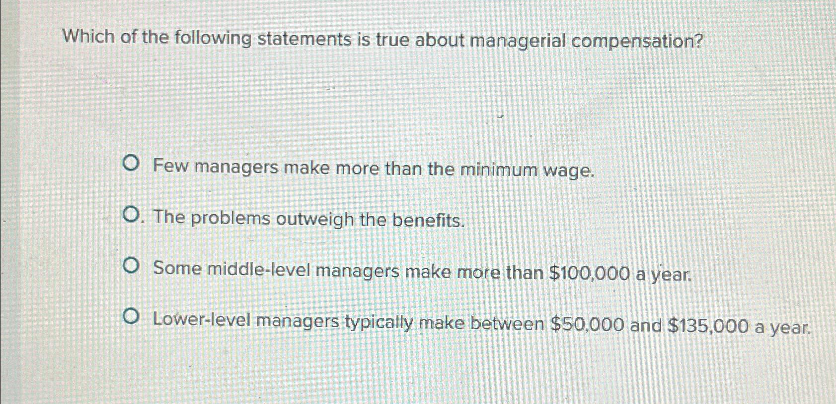 Solved Which of the following statements is true about | Chegg.com