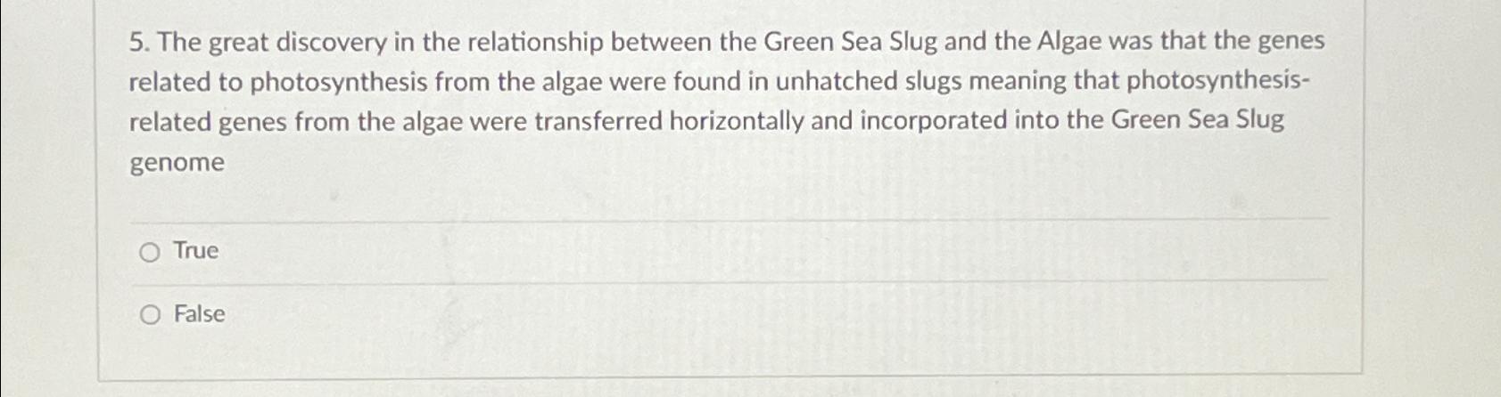 Solved The great discovery in the relationship between the | Chegg.com