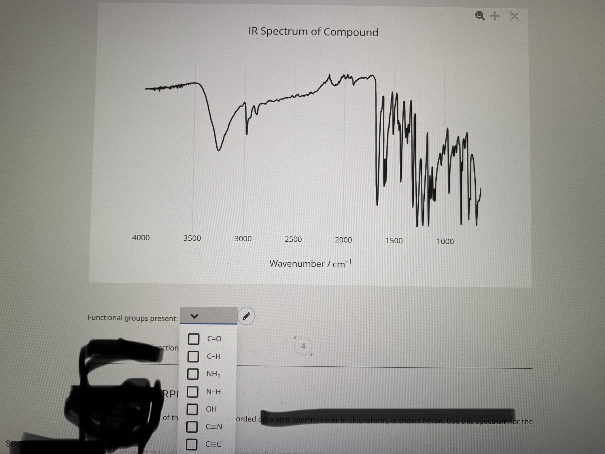 Solved IR spectrum for C10H12O3 ﻿what are the functional | Chegg.com