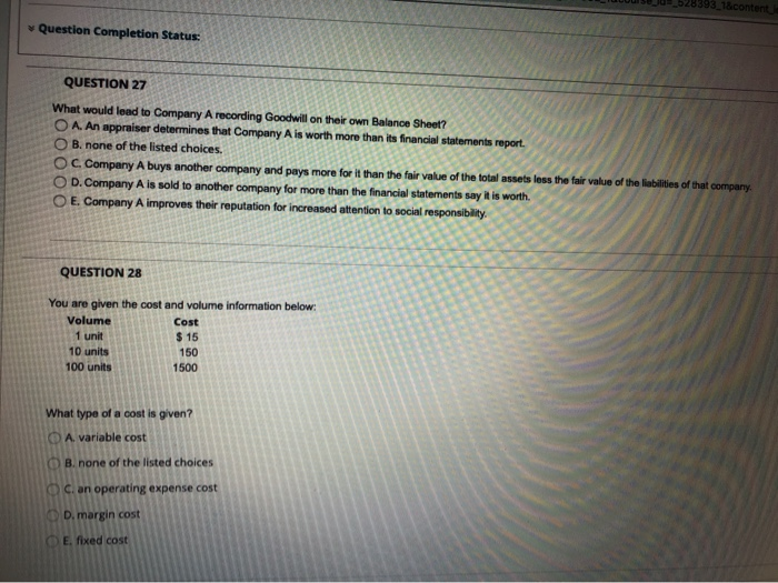 Solved Question Completion Status: QUESTION 25 The Cape Cod | Chegg.com