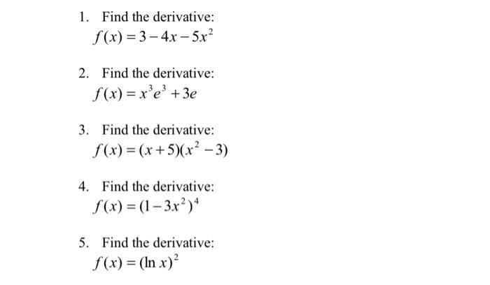 find the derivative f x )= 3x 4 3x 3 2