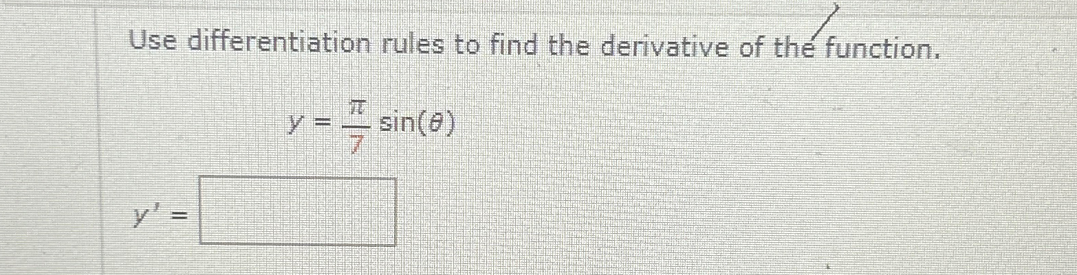 Solved Use differentiation rules to find the derivative of | Chegg.com