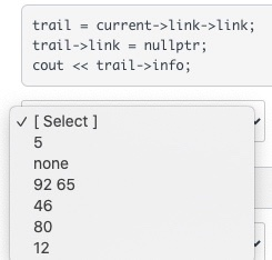 Solved Consider the following linked list and the variable | Chegg.com