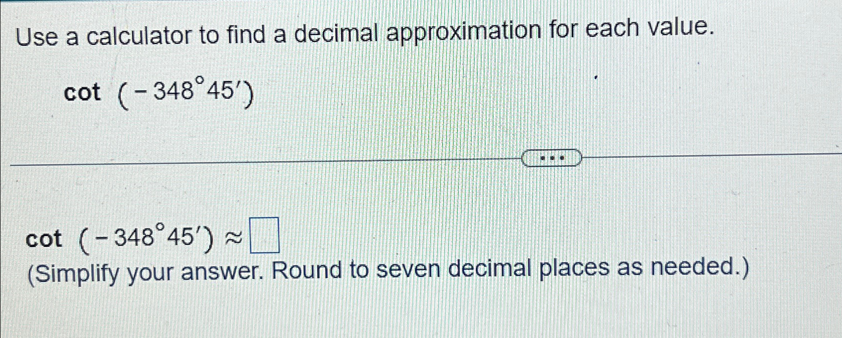 Solved Use a calculator to find a decimal approximation for | Chegg.com