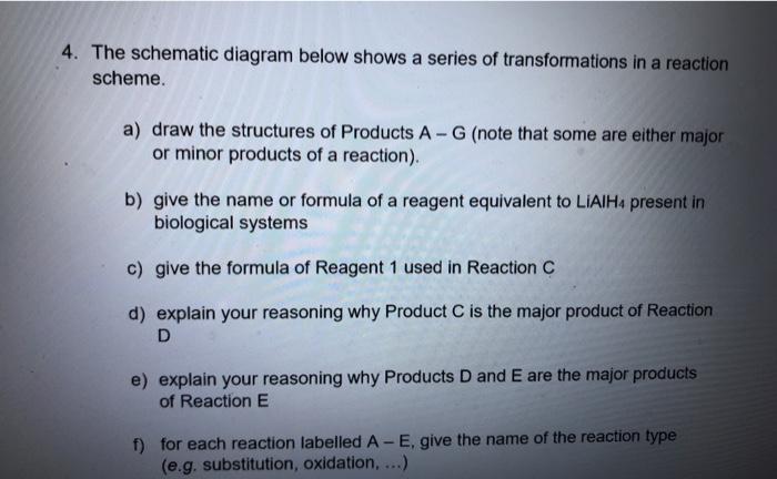 Solved 4. The schematic diagram below shows a series of | Chegg.com