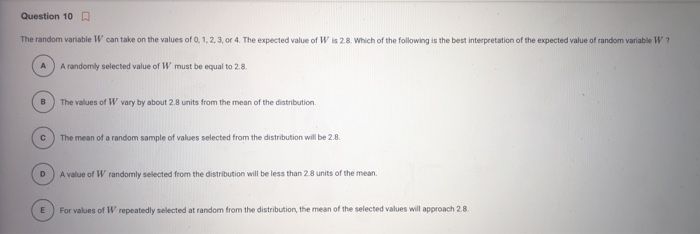 Solved Question 8 The random variable X takes on the values | Chegg.com