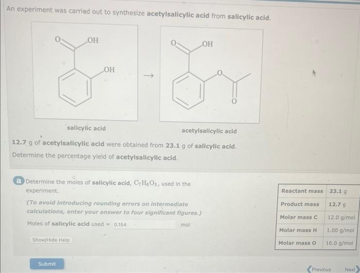 experiment recrystallization of salicylic acid