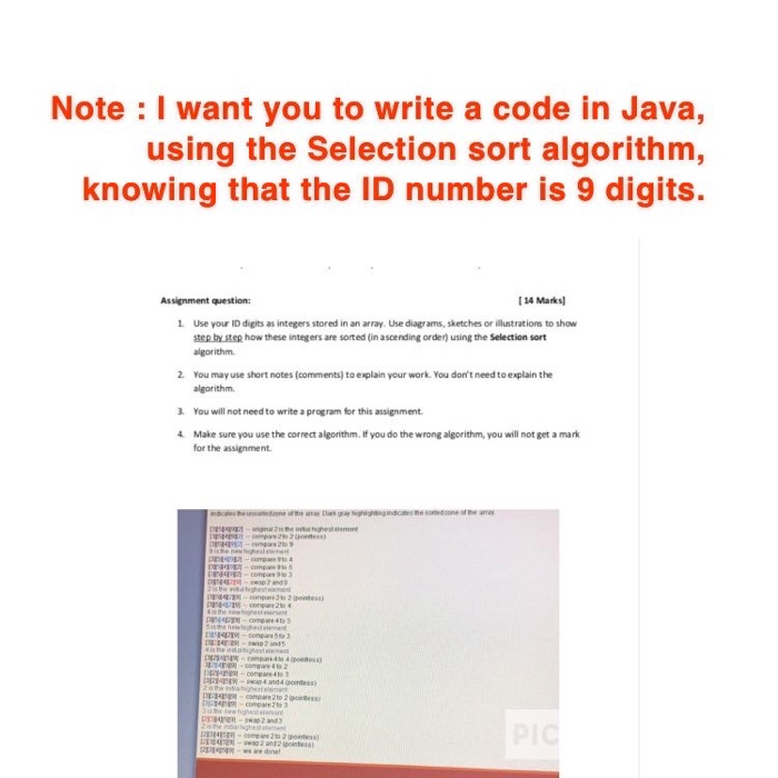 Solved Note : I want you to write a code in Java, using the | Chegg.com