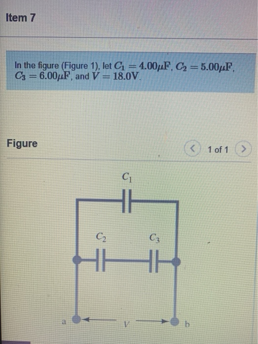 Solved Item 7 In the figure (Figure 1), let C1 = 4.00pF, C2 | Chegg.com