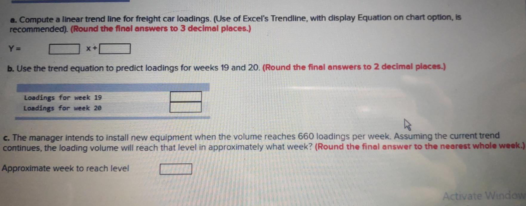 Solved Freight car loadings during an 18week period at a