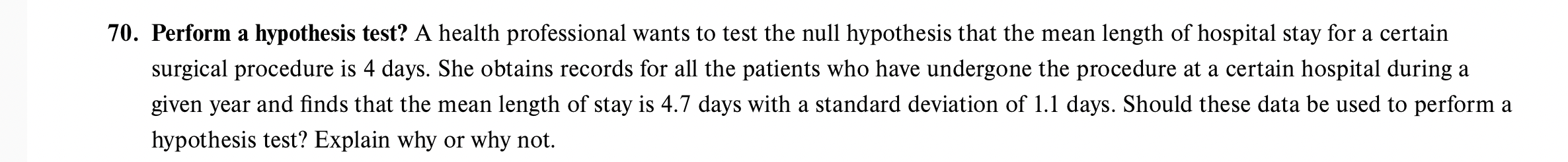 Solved Perform a hypothesis test? A health professional | Chegg.com