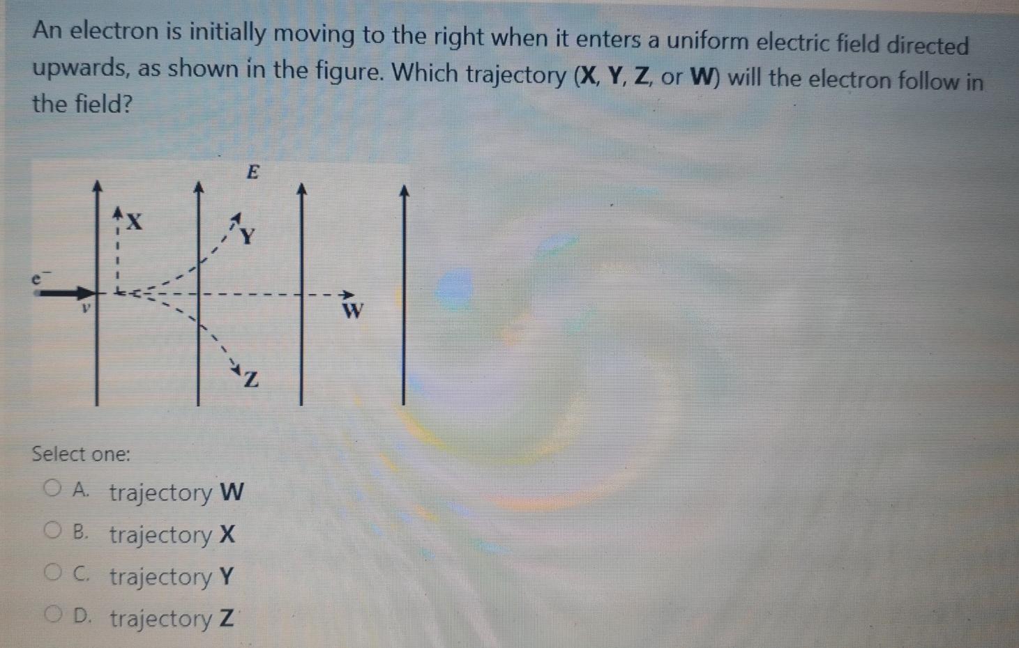 Solved An electron is initially moving to the right when it | Chegg.com