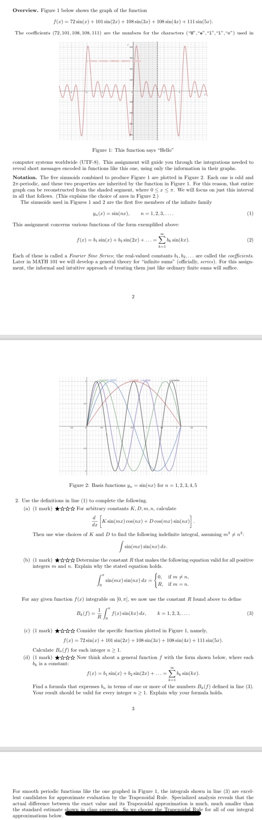 Solved Overview. Figure 1 ﻿below shows the graph of the | Chegg.com