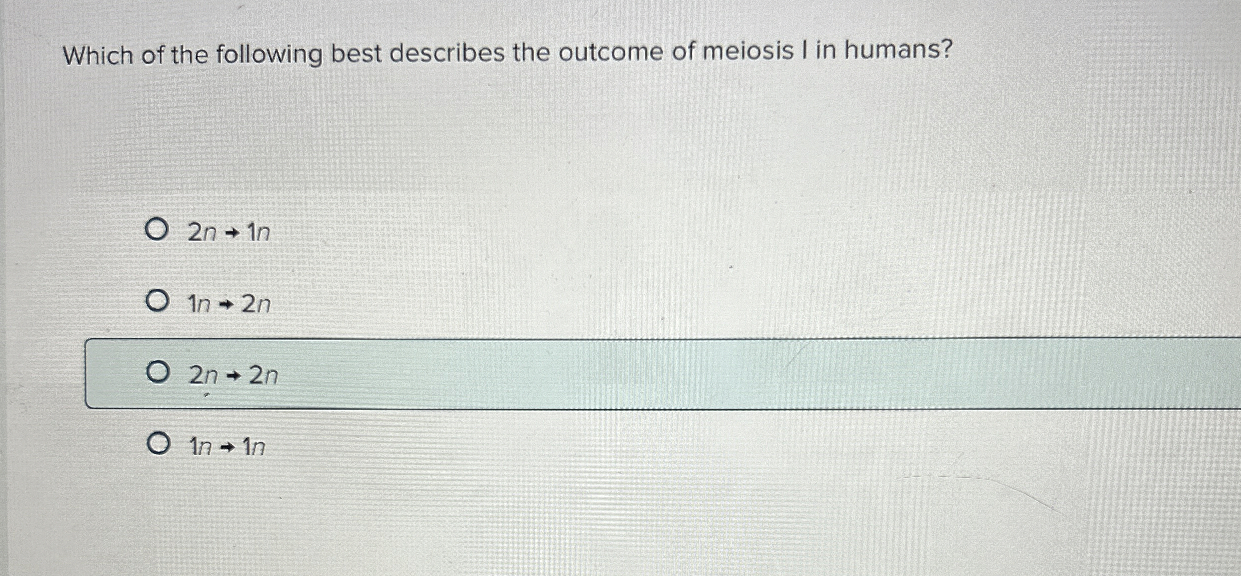 Solved Which of the following best describes the outcome of | Chegg.com