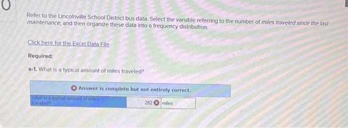 Solved Refer to the Lincolnville School District bus data. | Chegg.com