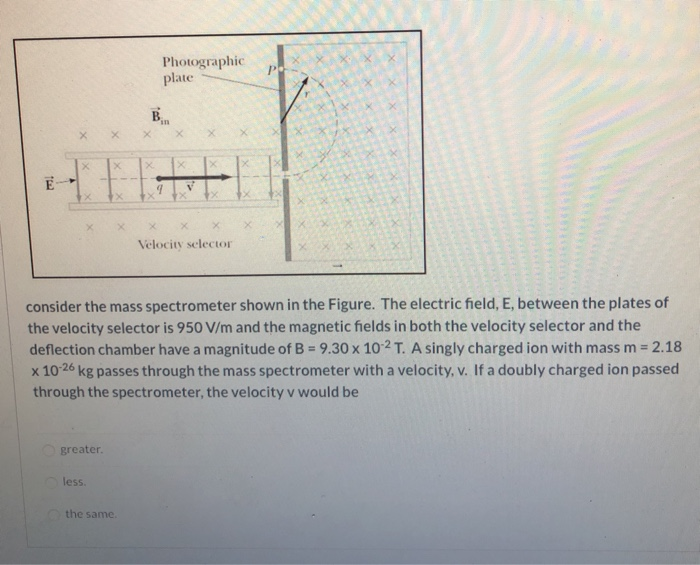 Solved The purpose of a mass spectrometer is to separate