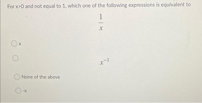 which of the following is equal to x0
