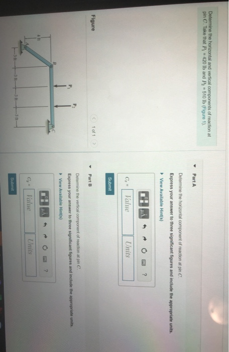 Solved Determine The Horizontal And Vertical Components Of | Chegg.com