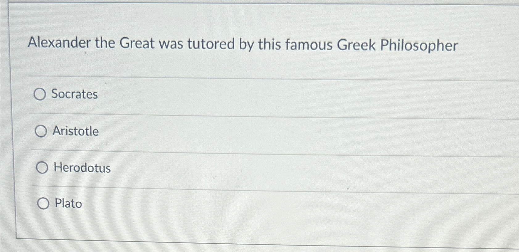 Solved Alexander the Great was tutored by this famous Greek | Chegg.com