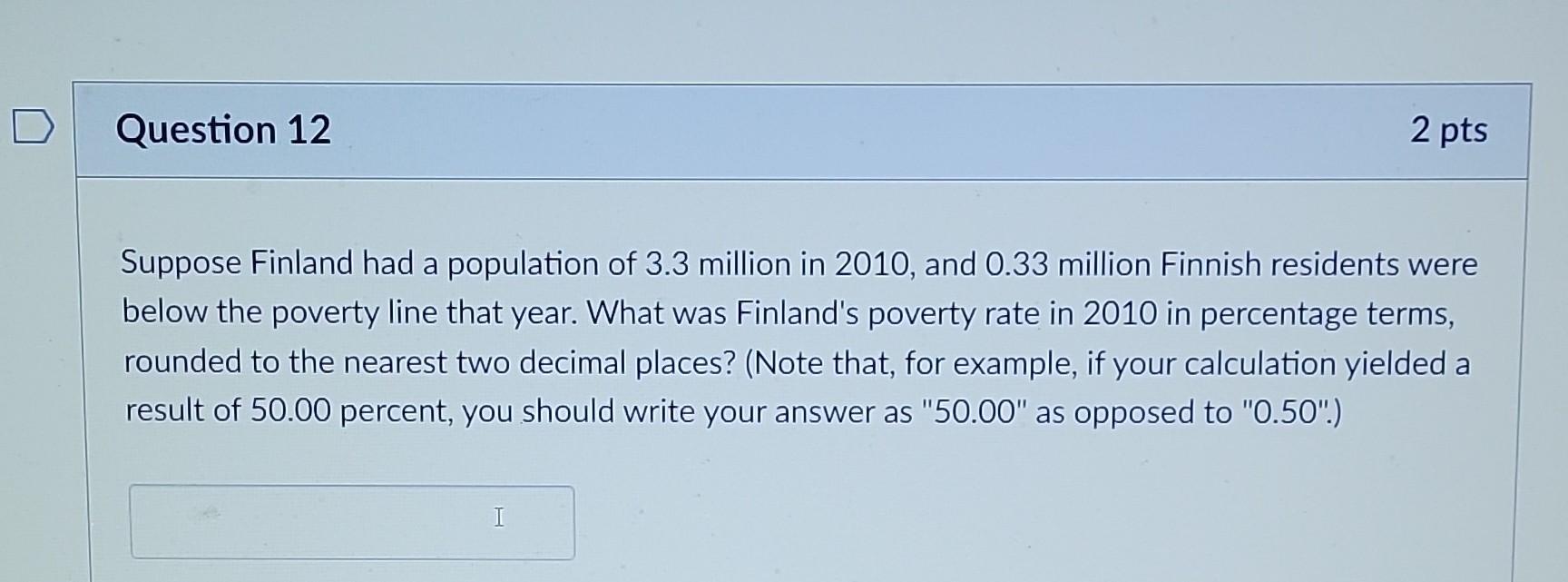 Solved Suppose Finland Had A Population Of 3 3 Million In Chegg Com   Image 